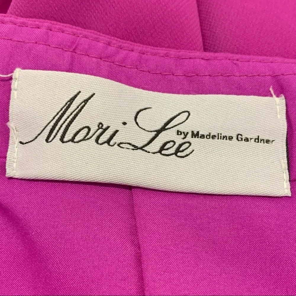 Mori Lee Knee Length Halter Chiffon Dress NWT - Picture 6 of 8